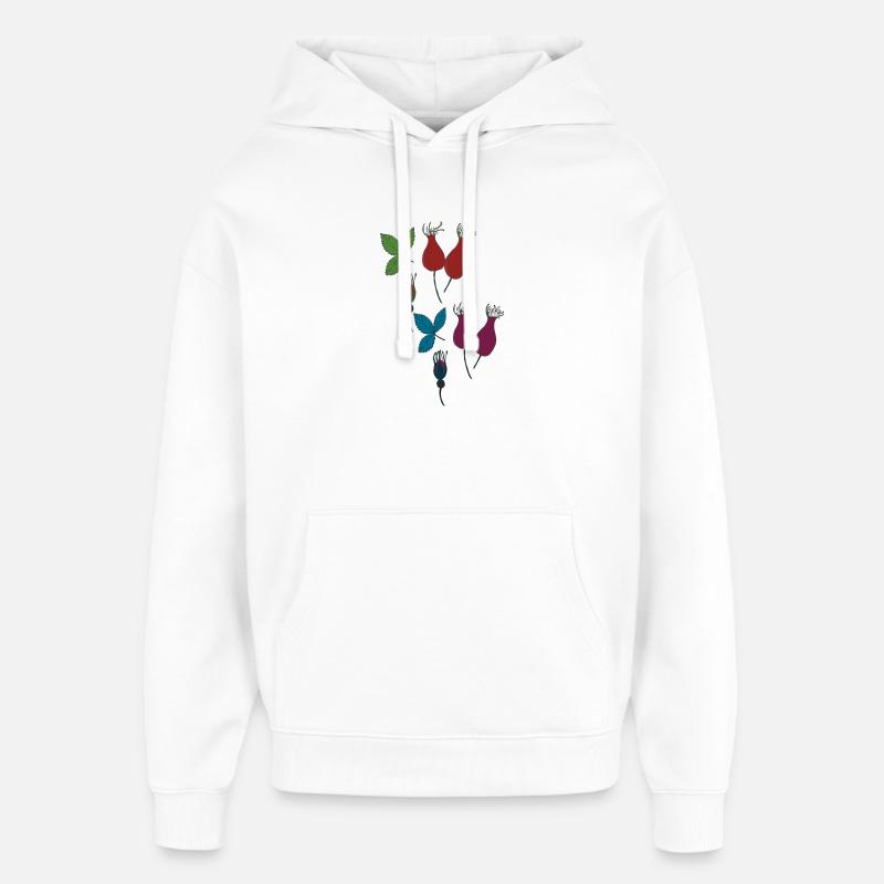 Style églantier - Sweat à capuche unisexe Stanley/Stella Oversized - blanc