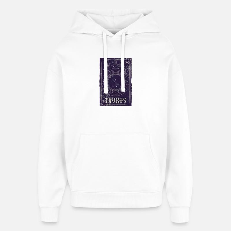 Taurus Sternbild Orbit Design - Oversized Unisex Hoodie von Stanley/Stella - Weiß