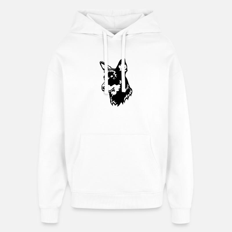 Tête de talon du Lancashire - Sweat à capuche unisexe Stanley/Stella Oversized - blanc