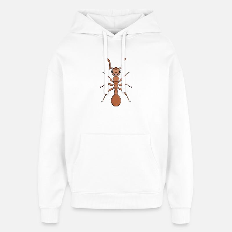 Umarme eine Ameise - Oversized Unisex Hoodie von Stanley/Stella - Weiß