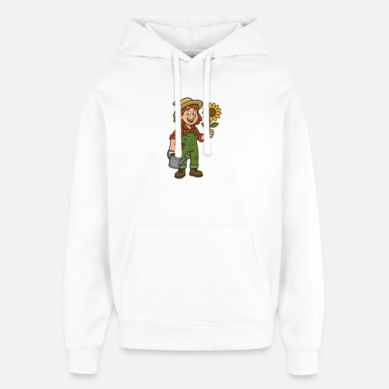 Jardinier - Sweat à capuche unisexe Stanley/Stella Oversized - blanc