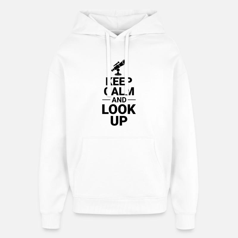 Astronomy Lover Conception du système solaire - Sweat à capuche unisexe Stanley/Stella Oversized - blanc