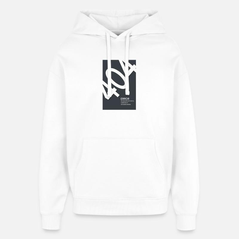 Erreur 404 Motivation introuvable - Sweat à capuche unisexe Stanley/Stella Oversized - blanc