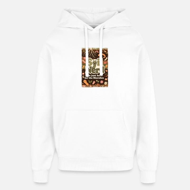 Bio Bärtner Self-Sufficiency Ecological Farmer Gar - Oversized Unisex Hoodie by Stanley/Stella - white