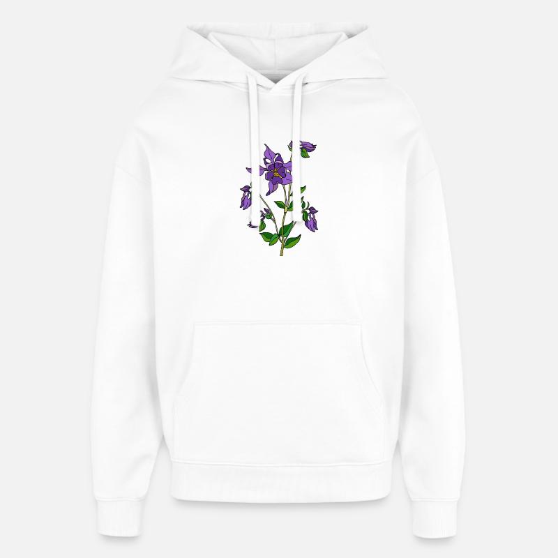 Fleur - Sweat à capuche unisexe Stanley/Stella Oversized - blanc