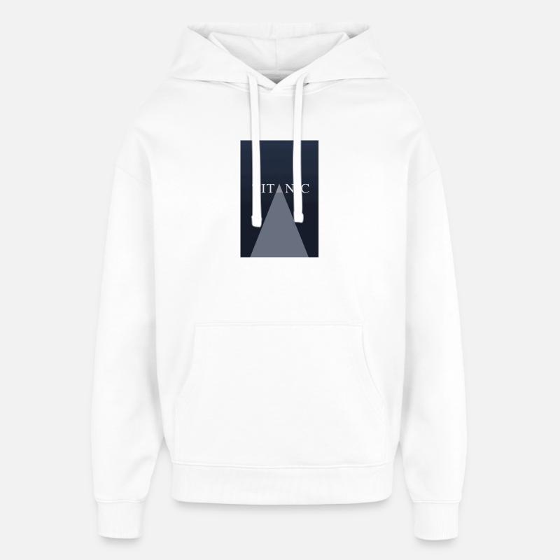 Affiche TITANIC Minimal Concept - Sweat à capuche unisexe Stanley/Stella Oversized - blanc