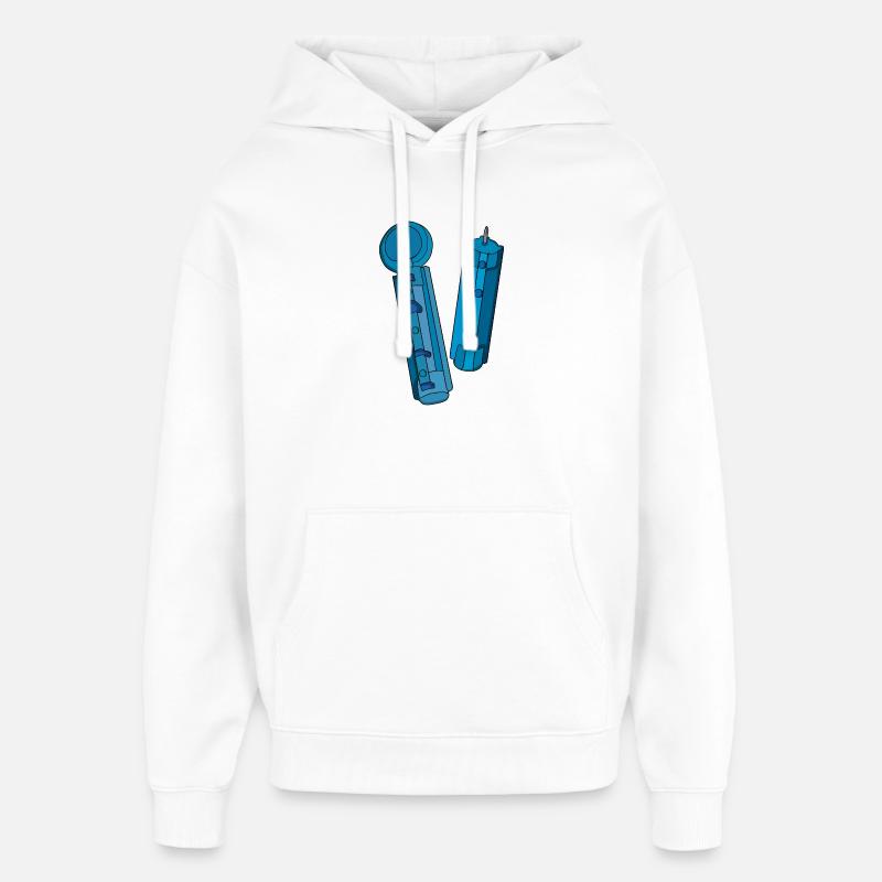 Lancets pour le test de glucose - Sweat à capuche unisexe Stanley/Stella Oversized - blanc