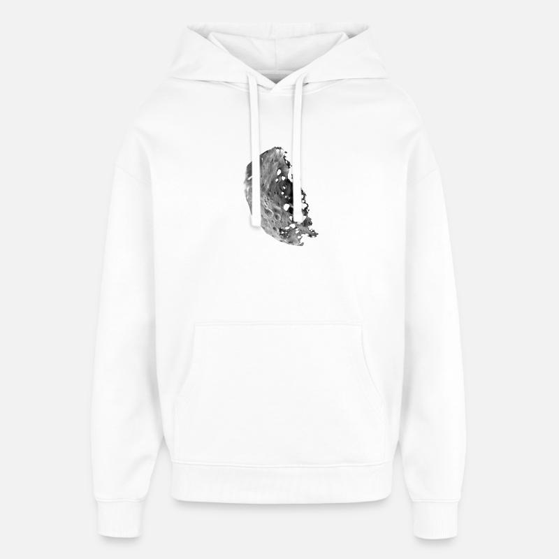 astéroïde - Sweat à capuche unisexe Stanley/Stella Oversized - blanc