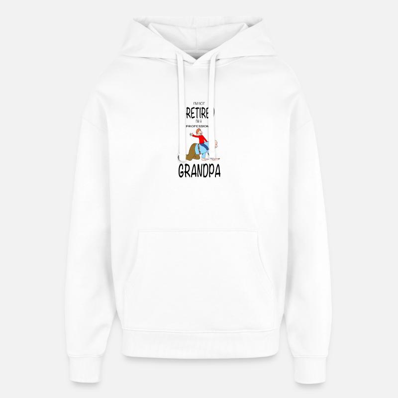 Cartoon Duo au dos - Sweat à capuche unisexe Stanley/Stella Oversized - blanc
