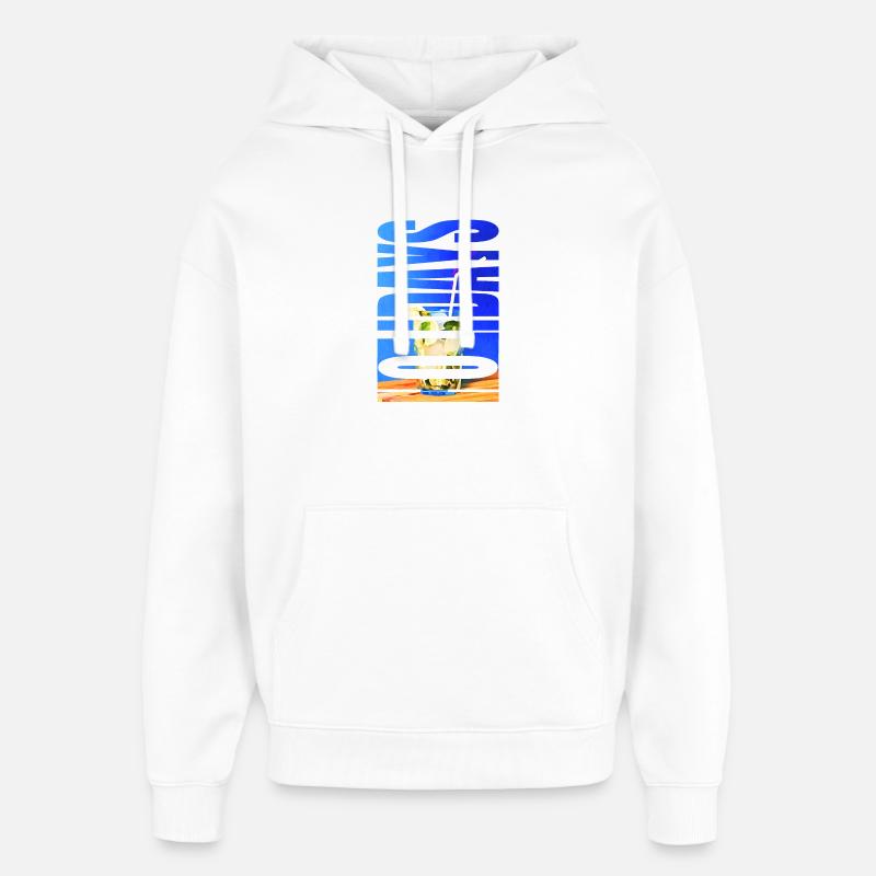 HOLIDAYS - Sweat à capuche unisexe Stanley/Stella Oversized - blanc