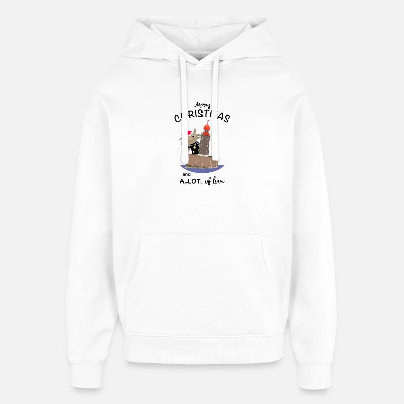 Noël, Axolotl, phare de Bremerhaven - Sweat à capuche unisexe Stanley/Stella Oversized - blanc
