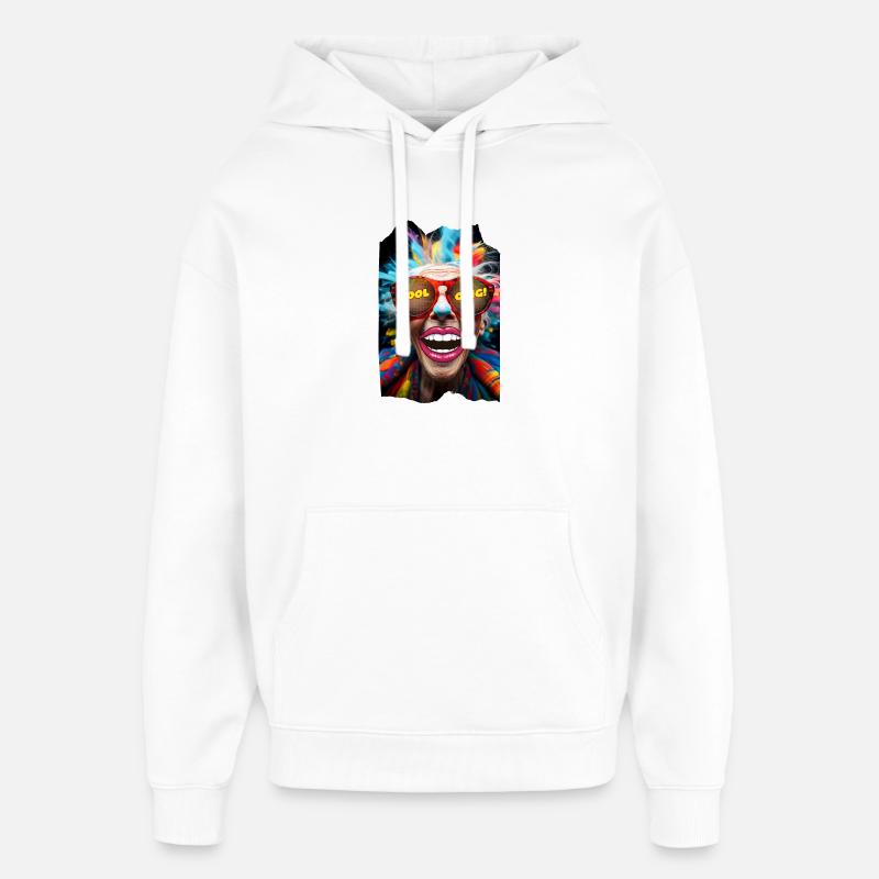 Amateurs de carnaval - Sweat à capuche unisexe Stanley/Stella Oversized - blanc