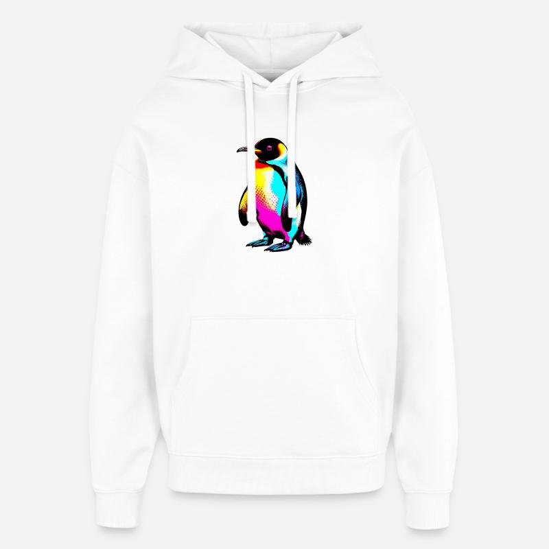 Pingouin - Sweat à capuche unisexe Stanley/Stella Oversized - blanc