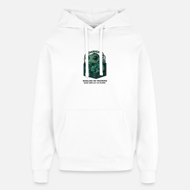 Basilisk.exe - Sweat à capuche unisexe Stanley/Stella Oversized - blanc