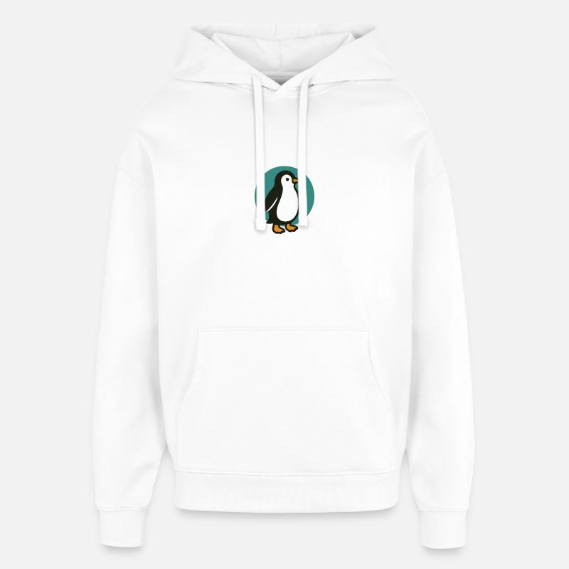 Pingouin - Sweat à capuche unisexe Stanley/Stella Oversized - blanc
