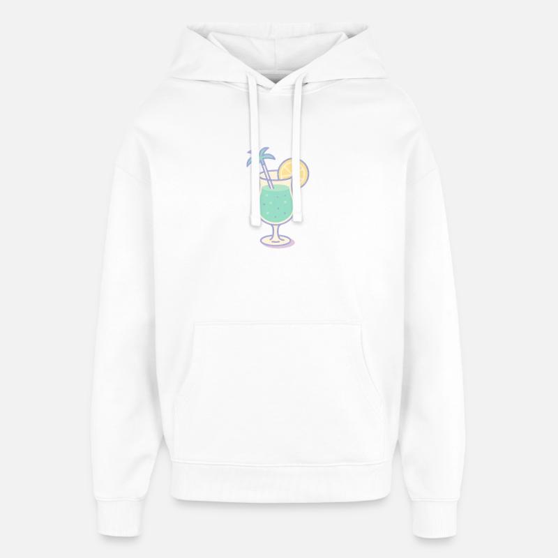 Siroter au paradis - Sweat à capuche unisexe Stanley/Stella Oversized - blanc