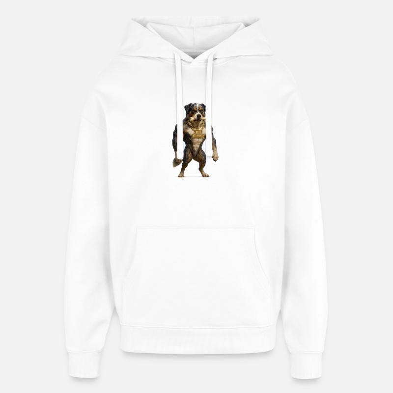 Boli - Le chien de l’enfer - Sweat à capuche unisexe Stanley/Stella Oversized - blanc
