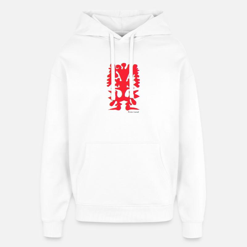 Proyecto_nuevo_-5- - Sweat à capuche unisexe Stanley/Stella Oversized - blanc