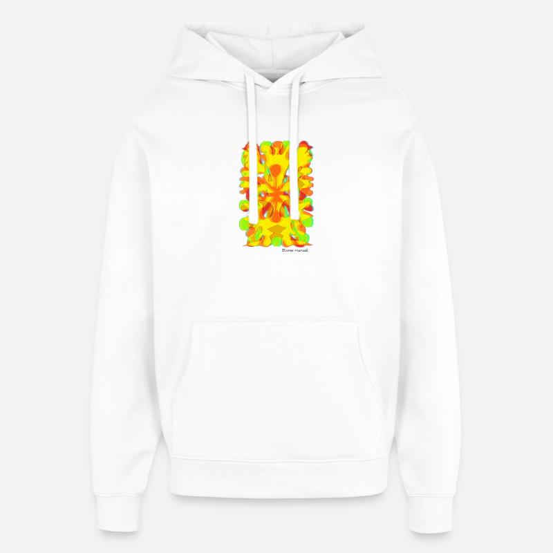 Proyecto_nuevo_-6-_-1-_-12-_-2- - Sweat à capuche unisexe Stanley/Stella Oversized - blanc