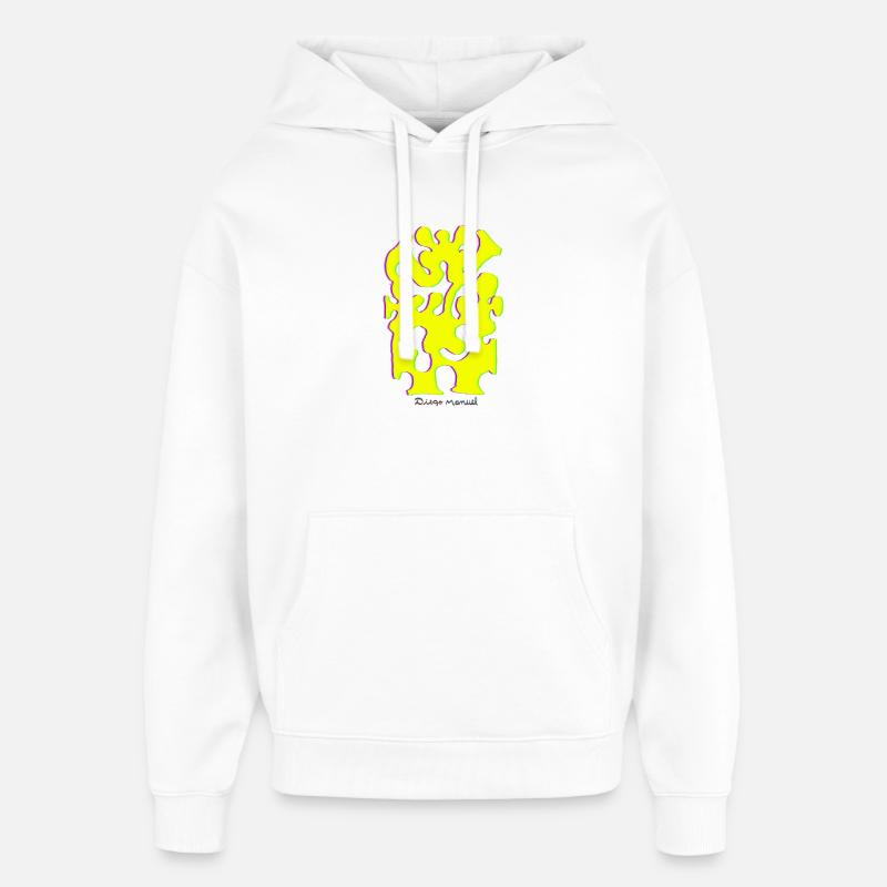 Proyecto_nuevo_-21- - Sweat à capuche unisexe Stanley/Stella Oversized - blanc
