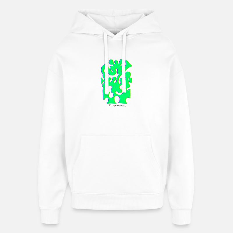 Proyecto_nuevo_-22- - Sweat à capuche unisexe Stanley/Stella Oversized - blanc
