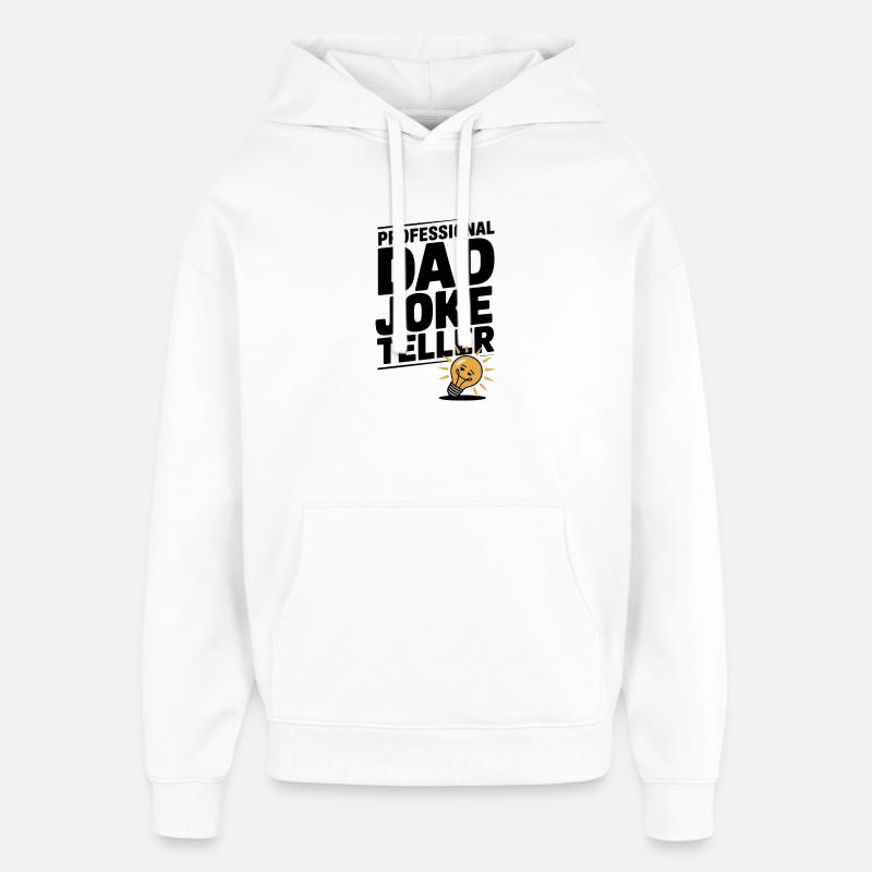 Papa conteur professionnel de blagues - Sweat à capuche unisexe Stanley/Stella Oversized - blanc