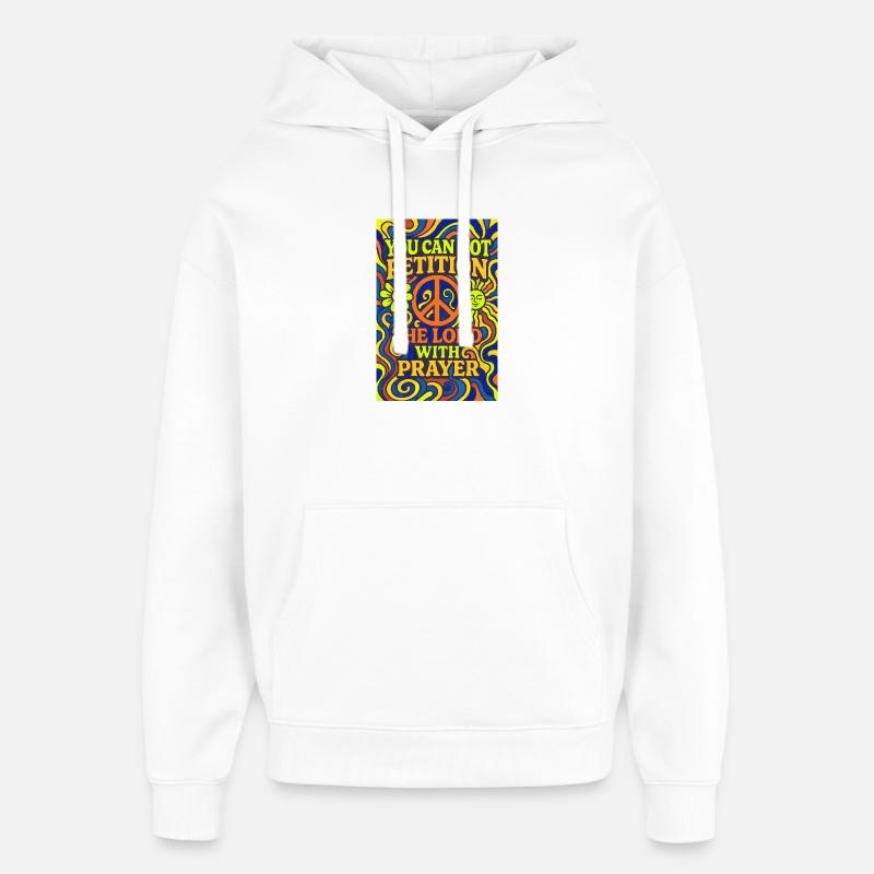 Prière 4 - Sweat à capuche unisexe Stanley/Stella Oversized - blanc