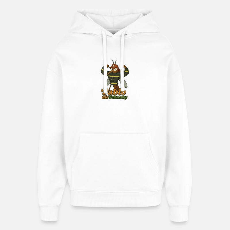 Pompier Pablo - Sweat à capuche unisexe Stanley/Stella Oversized - blanc