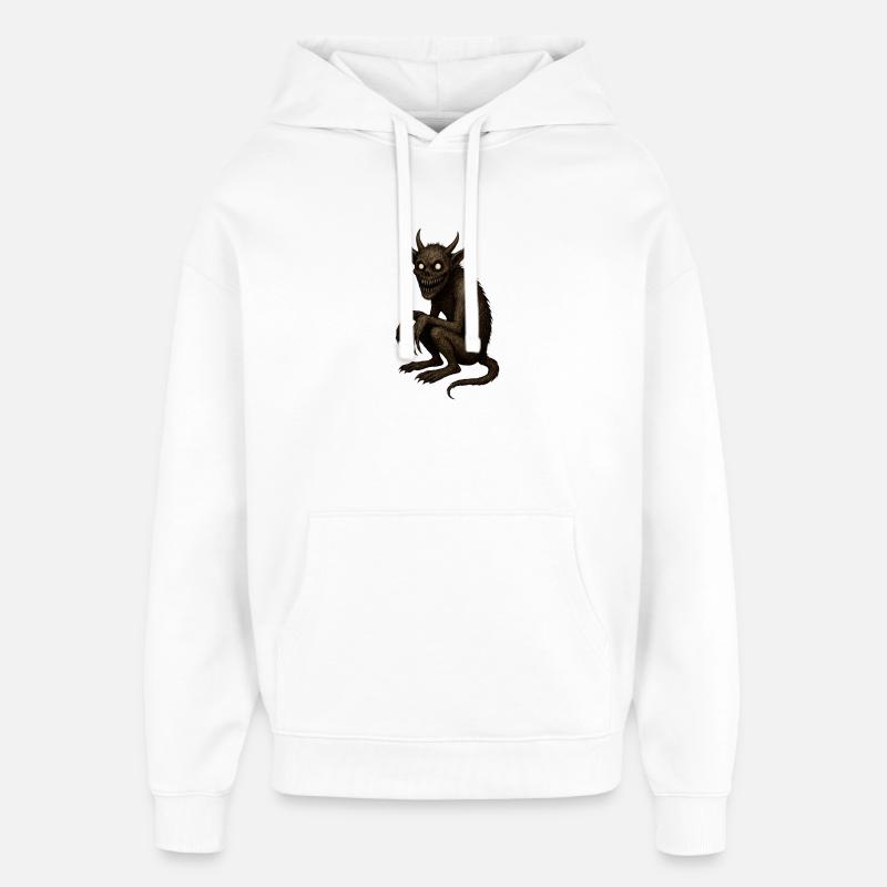 Oeuvre de créature démoniaque - Sweat à capuche unisexe Stanley/Stella Oversized - blanc