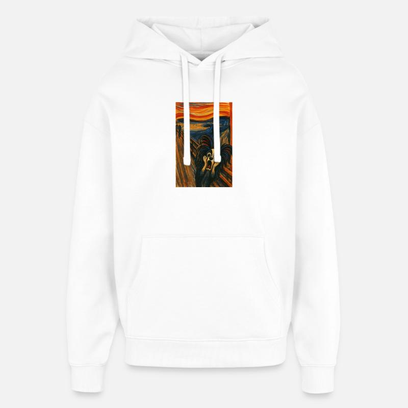 Le cri papillon Jesko - Sweat à capuche unisexe Stanley/Stella Oversized - blanc