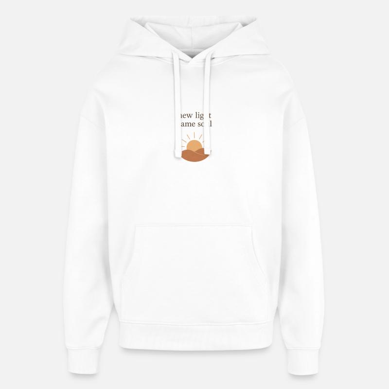 Nouvelle lumière, même âme - Sweat à capuche unisexe Stanley/Stella Oversized - blanc