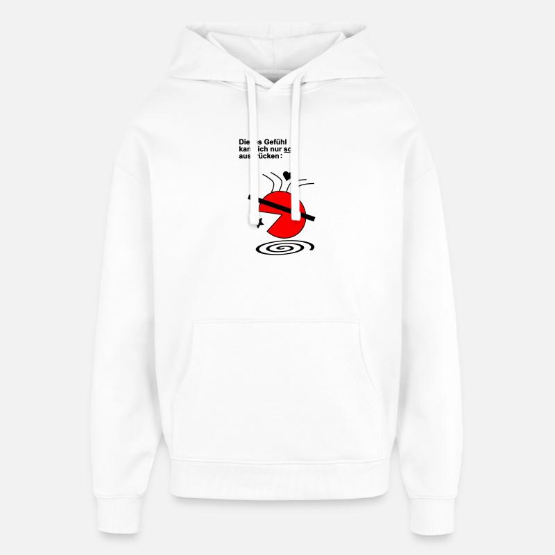 Ce sentiment - Sweat à capuche unisexe Stanley/Stella Oversized - blanc