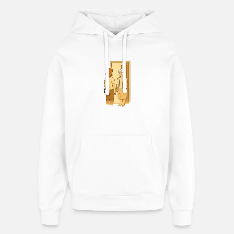 Mamie Karin - Sweat à capuche unisexe Stanley/Stella Oversized - blanc