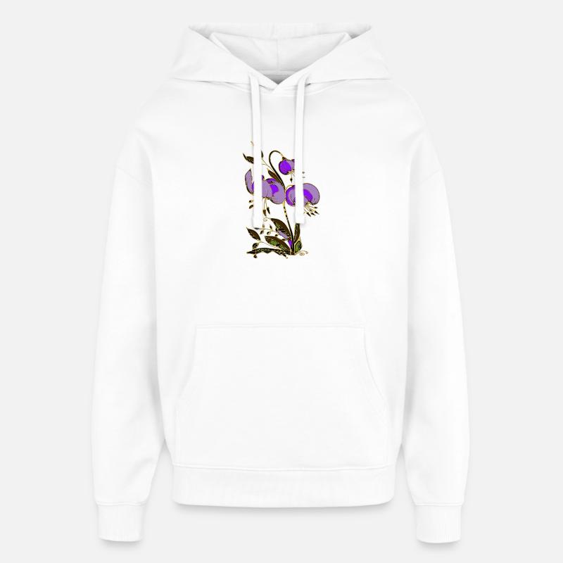 Fleur - Sweat à capuche unisexe Stanley/Stella Oversized - blanc