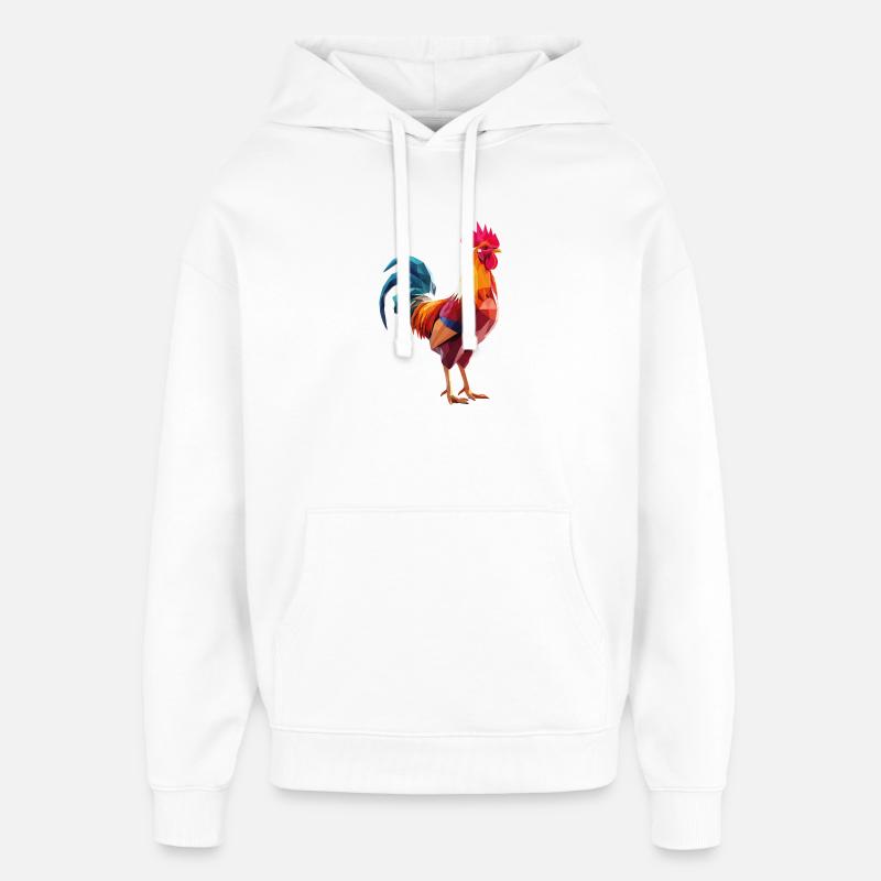 Hahnp1 - Sweat à capuche unisexe Stanley/Stella Oversized - blanc
