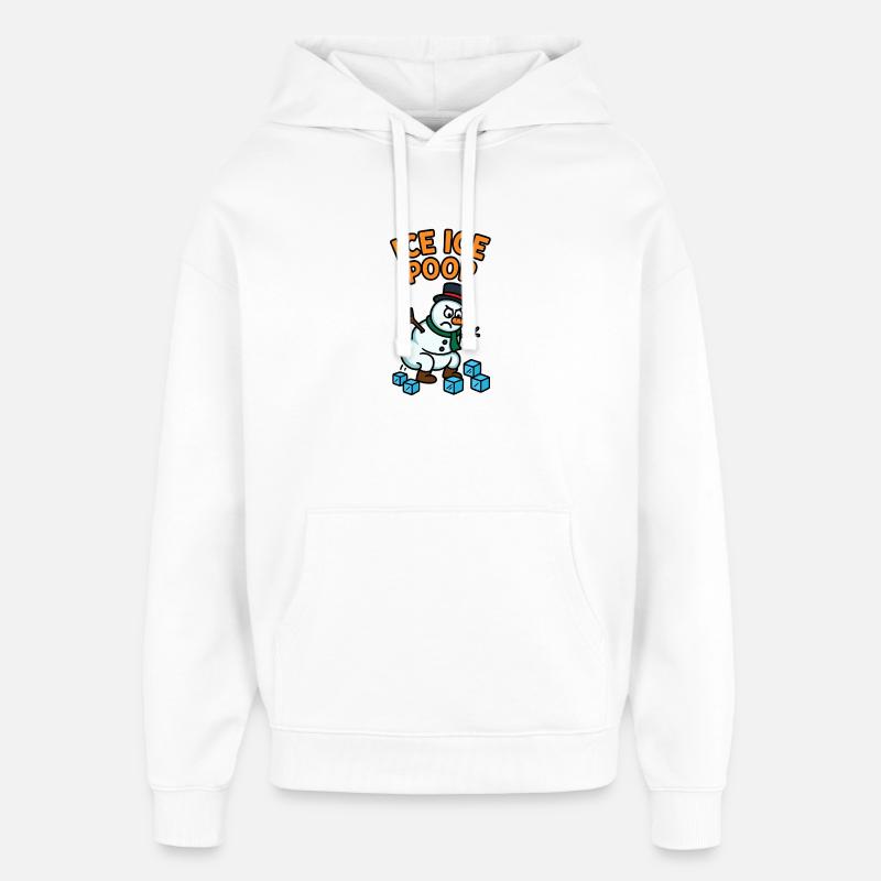 schneemann eiswürfel kinder witzig pups - Sweat à capuche unisexe Stanley/Stella Oversized - blanc