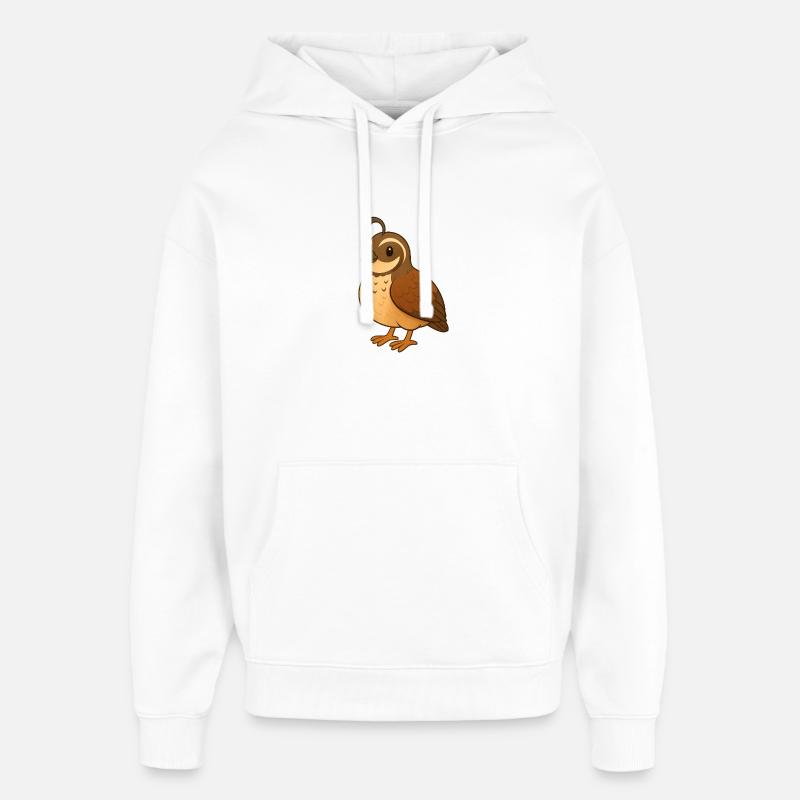 Caille - Sweat à capuche unisexe Stanley/Stella Oversized - blanc