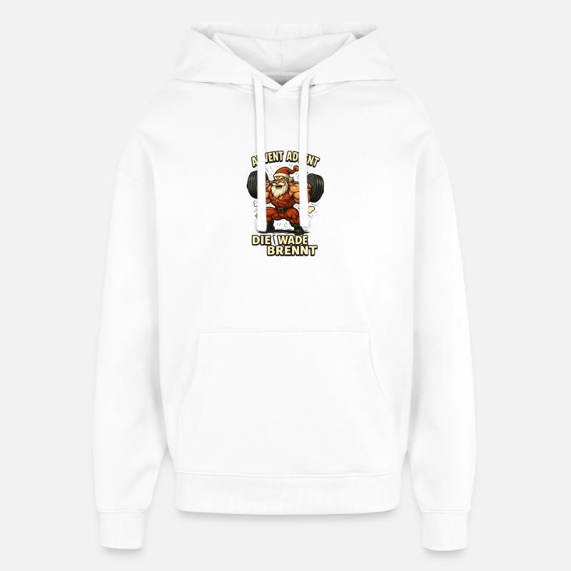 Advent die Wade brennt Weihnachts Mann - Oversized Unisex Hoodie von Stanley/Stella - Weiß