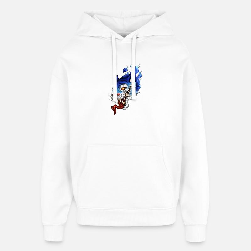 OniTiger - Sweat à capuche unisexe Stanley/Stella Oversized - blanc