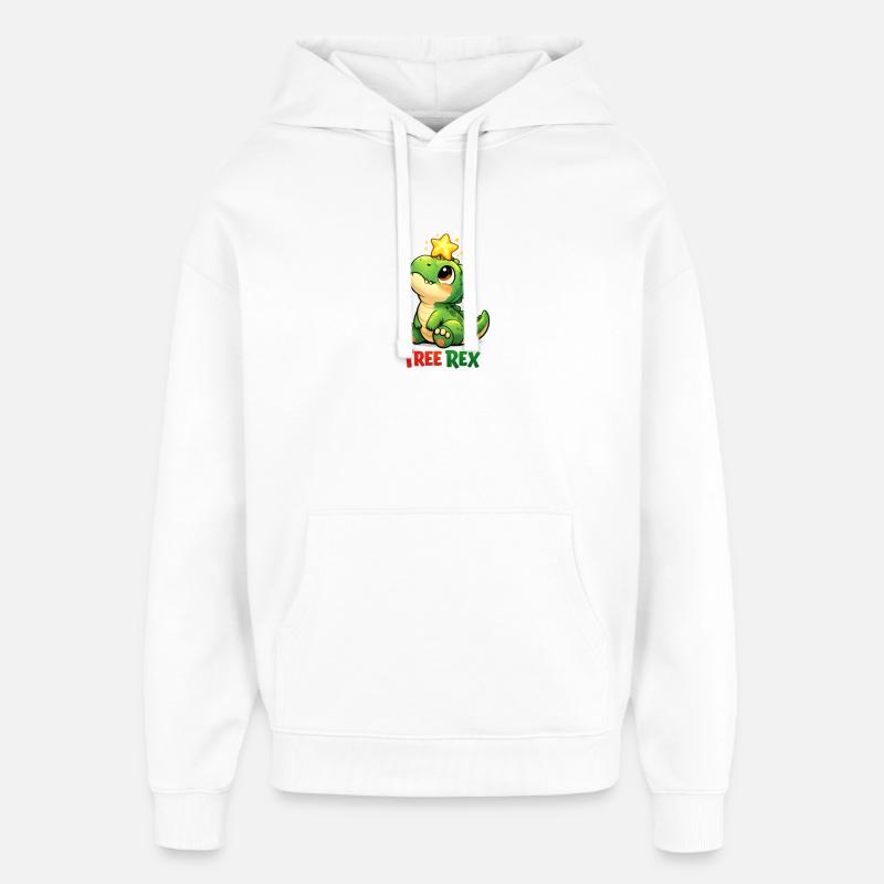 Tree Rex Dino T Rex - Sweat à capuche unisexe Stanley/Stella Oversized - blanc