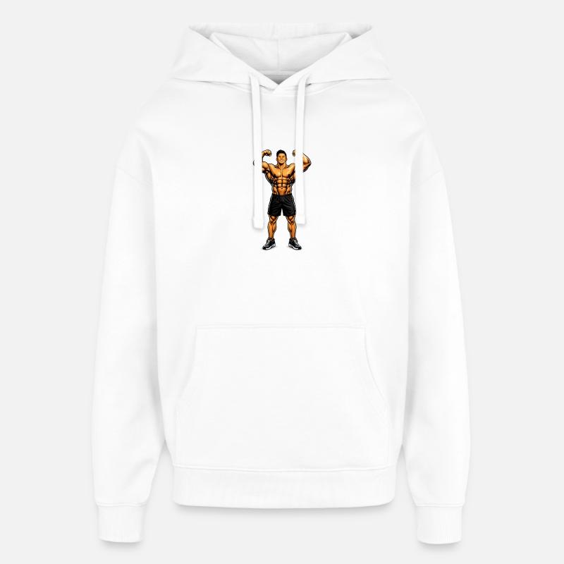 construit différemment - Sweat à capuche unisexe Stanley/Stella Oversized - blanc