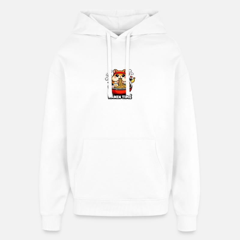 Temps de Ramen au Japon - Sweat à capuche unisexe Stanley/Stella Oversized - blanc