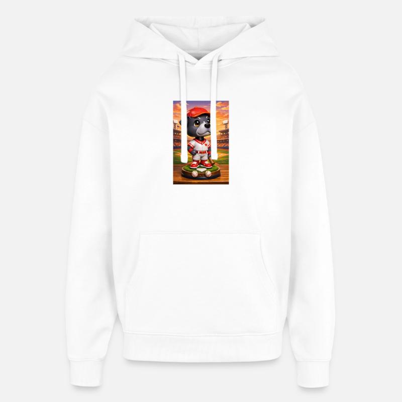 Blueball - Sweat à capuche unisexe Stanley/Stella Oversized - blanc