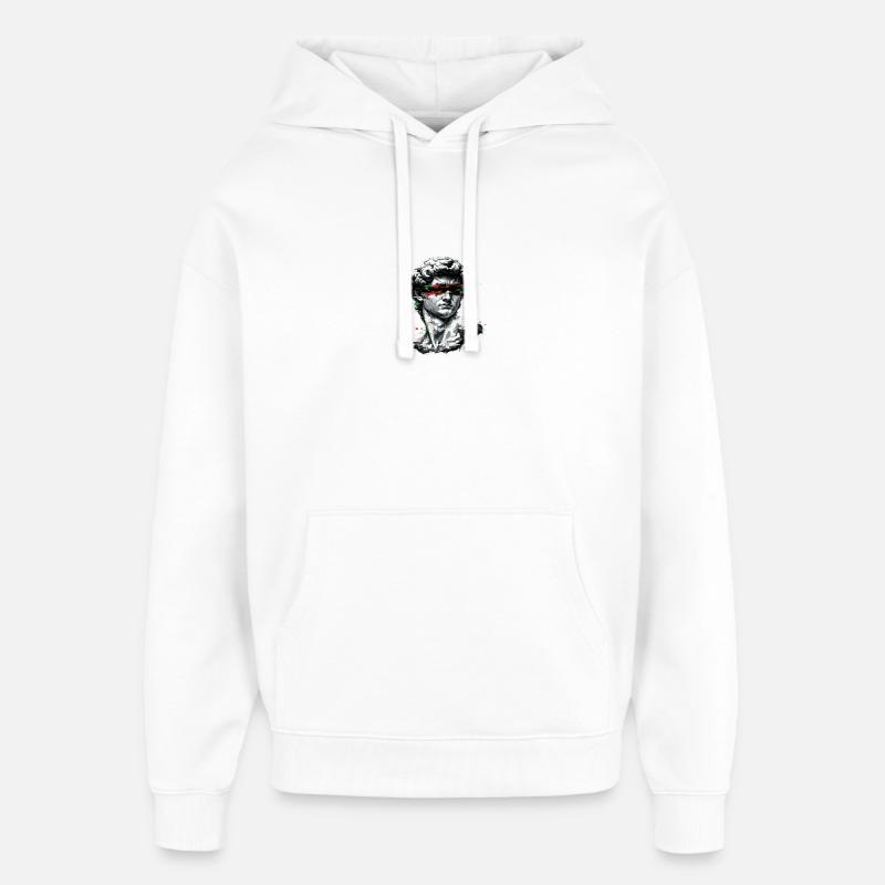 Baroque de bug de buste - Sweat à capuche unisexe Stanley/Stella Oversized - blanc