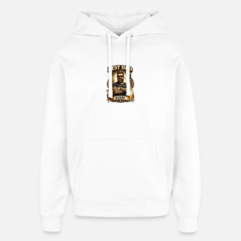 Le meilleur papa du monde - Sweat à capuche unisexe Stanley/Stella Oversized - blanc