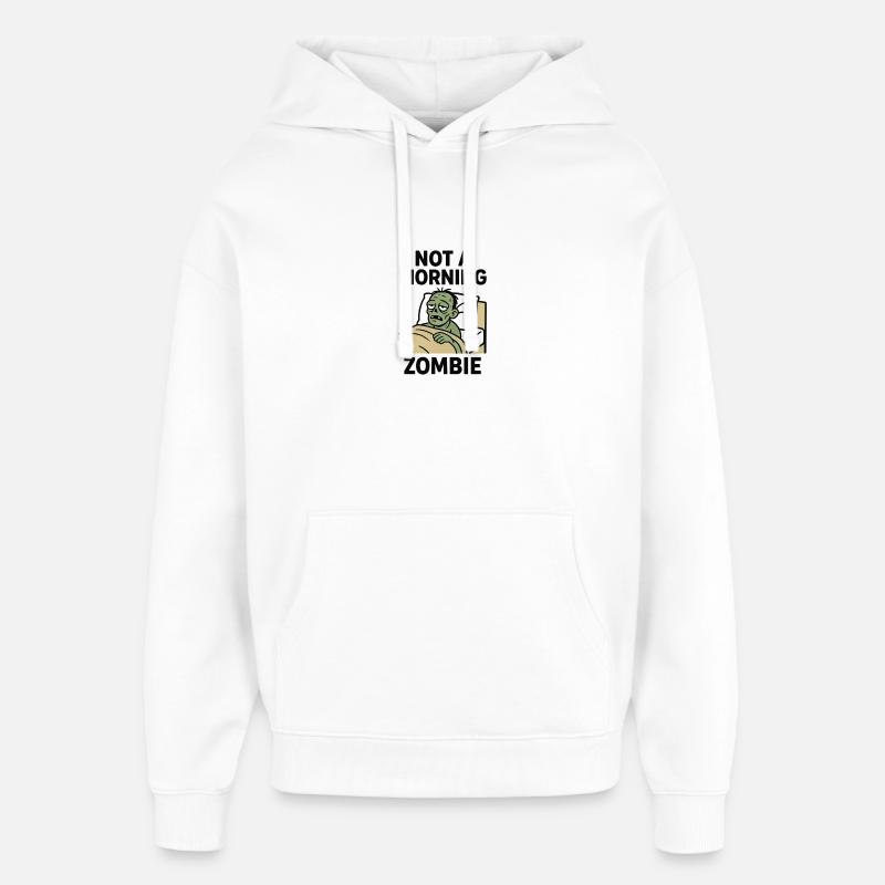 Pas de zombie de demain - Sweat à capuche unisexe Stanley/Stella Oversized - blanc
