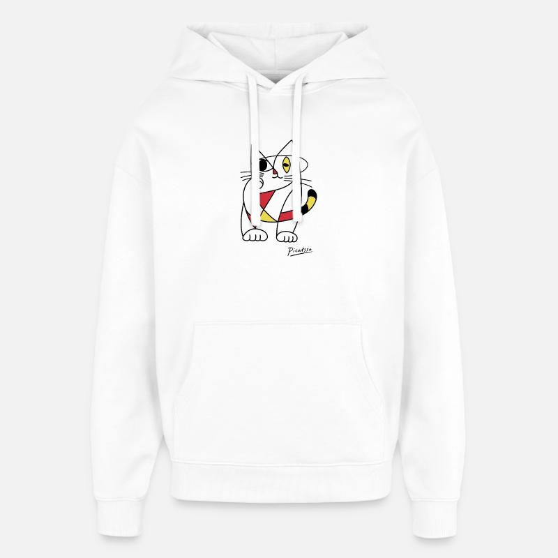 Picatsso - Sweat à capuche unisexe Stanley/Stella Oversized - blanc