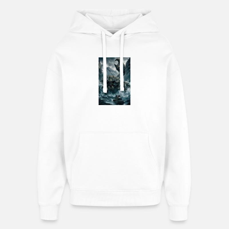 Blocage du Kraken gelé - Sweat à capuche unisexe Stanley/Stella Oversized - blanc