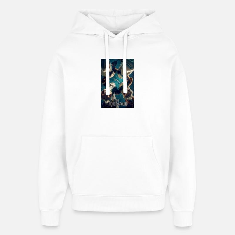 Troupeau Cosmic Sunglass - Sweat à capuche unisexe Stanley/Stella Oversized - blanc