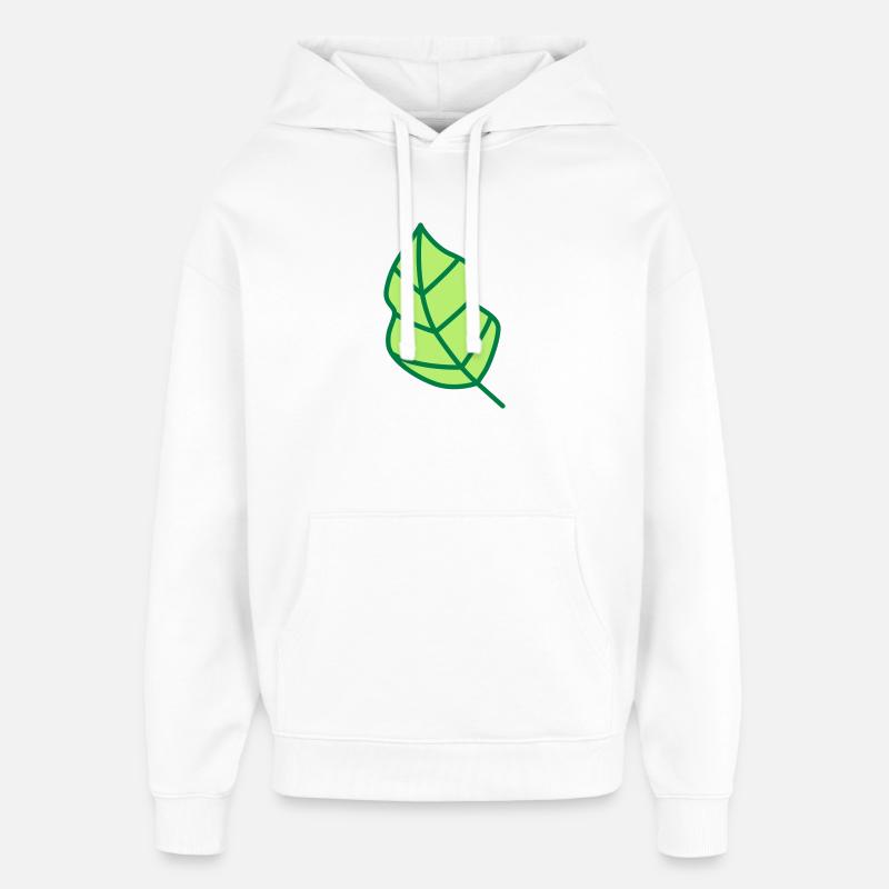 feuille - Sweat à capuche unisexe Stanley/Stella Oversized - blanc